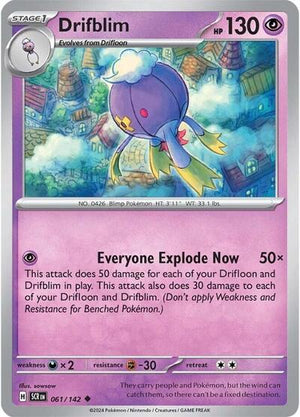 Pokemon TCG - SV07: Stellar Crown - Drifblim - 061/142