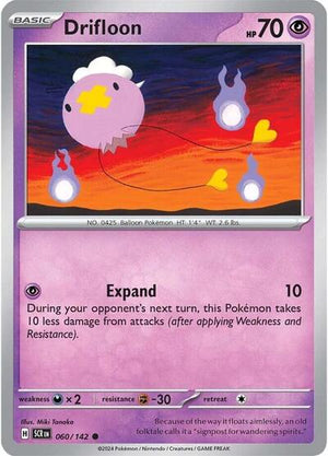 Pokemon TCG - SV07: Stellar Crown - Drifloon - 060/142