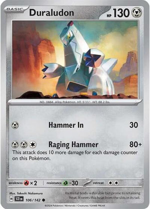 Pokemon TCG - SV07: Stellar Crown - Duraludon - 106/142