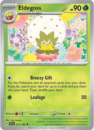 Pokemon TCG - SV07: Stellar Crown - Eldegoss - 011/142
