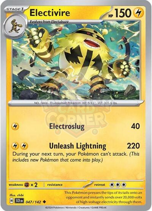 Pokemon TCG - SV07: Stellar Crown - Electivire - 047/142 - Reverse Holofoil