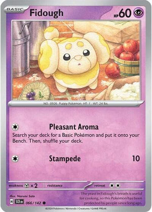Pokemon TCG - SV07: Stellar Crown - Fidough - 066/142 - Reverse Holofoil