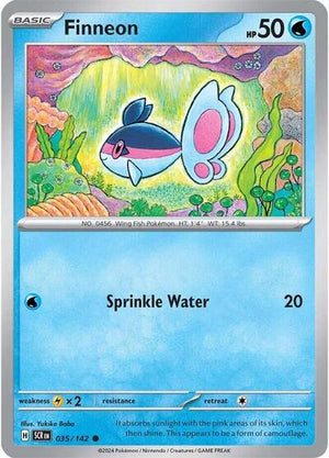 Pokemon TCG - SV07: Stellar Crown - Finneon - 035/142