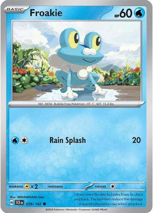Pokemon TCG - SV07: Stellar Crown - Froakie - 039/142 - Reverse Holofoil