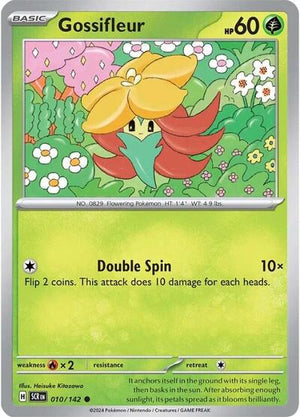Pokemon TCG - SV07: Stellar Crown - Gossifleur - 010/142 - Reverse Holofoil