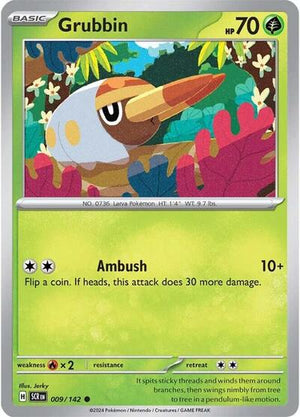 Pokemon TCG - SV07: Stellar Crown - Grubbin - 009/142