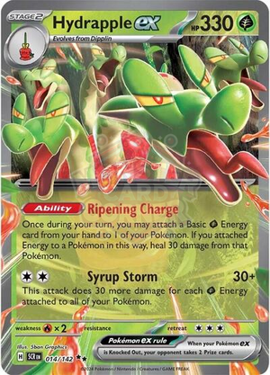 Pokemon TCG - SV07: Stellar Crown - Hydrapple ex - 014/142 - Holofoil