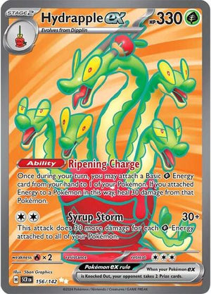 Pokemon TCG - SV07: Stellar Crown - Hydrapple ex - 156/142 - Holofoil