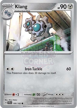 Pokemon TCG - SV07: Stellar Crown - Klang - 100/142 - Reverse Holofoil