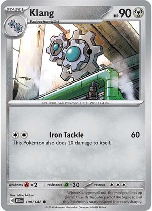 Pokemon TCG - SV07: Stellar Crown - Klang - 100/142