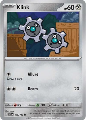 Pokemon TCG - SV07: Stellar Crown - Klink - 099/142