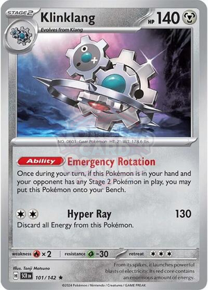 Pokemon TCG - SV07: Stellar Crown - Klinklang - 101/142 - Holofoil
