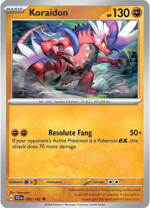 Pokemon TCG - SV07: Stellar Crown - Koraidon - 090/142