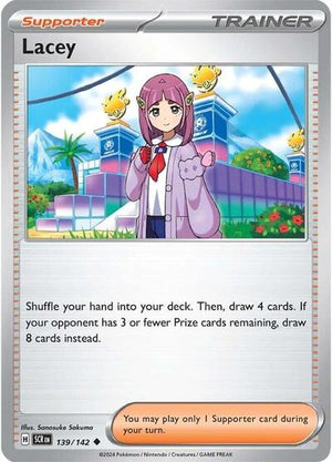 Pokemon TCG - SV07: Stellar Crown - Lacey - 139/142 - Reverse Holofoil