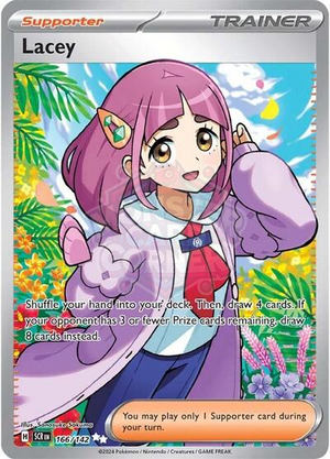 Pokemon TCG - SV07: Stellar Crown - Lacey - 166/142 - Holofoil
