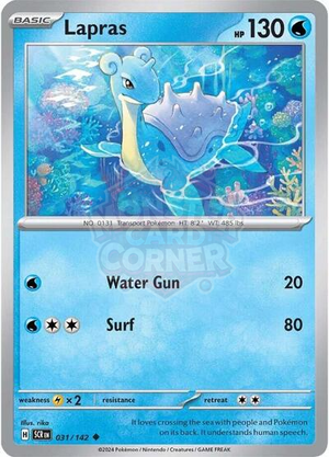 Pokemon TCG - SV07: Stellar Crown - Lapras - 031/142