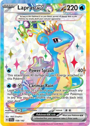 Pokemon TCG - SV07: Stellar Crown - Lapras ex - 158/142 - Holofoil