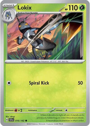 Pokemon TCG - SV07: Stellar Crown - Lokix - 016/142 - Reverse Holofoil