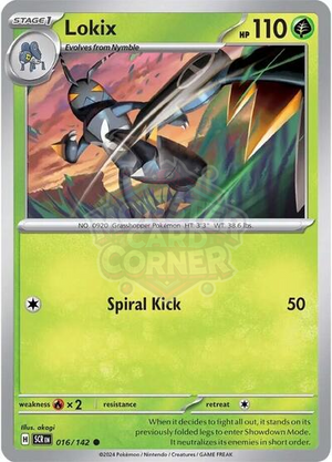 Pokemon TCG - SV07: Stellar Crown - Lokix - 016/142