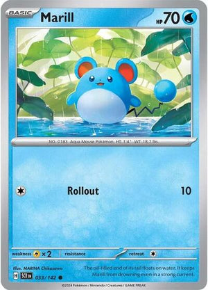 Pokemon TCG - SV07: Stellar Crown - Marill - 033/142