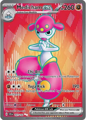 Pokemon TCG - SV07: Stellar Crown - Medicham ex - 161/142 - Holofoil
