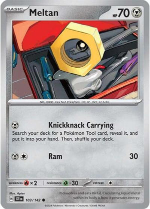 Pokemon TCG - SV07: Stellar Crown - Meltan - 103/142 - Reverse Holofoil