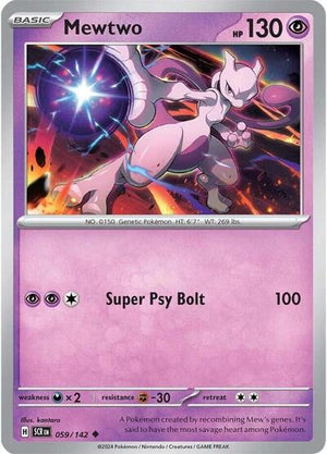 Pokemon TCG - SV07: Stellar Crown - Mewtwo - 059/142