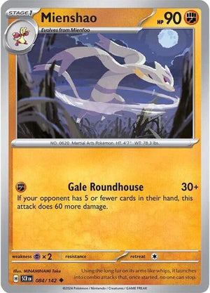 Pokemon TCG - SV07: Stellar Crown - Mienshao - 084/142