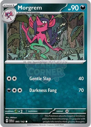 Pokemon TCG - SV07: Stellar Crown - Morgrem - 095/142 - Reverse Holofoil