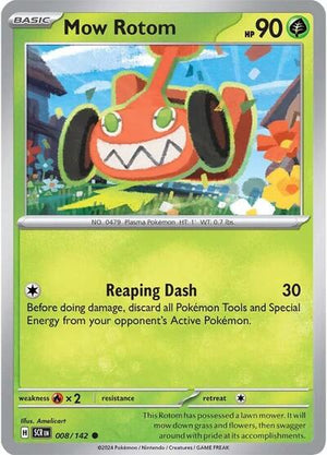 Pokemon TCG - SV07: Stellar Crown - Mow Rotom - 008/142 - Reverse Holofoil