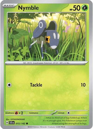 Pokemon TCG - SV07: Stellar Crown - Nymble - 015/142