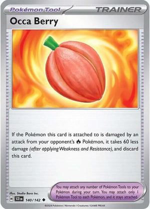 Pokemon TCG - SV07: Stellar Crown - Occa Berry - 140/142 - Reverse Holofoil