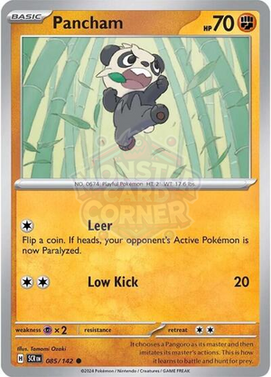Pokemon TCG - SV07: Stellar Crown - Pancham - 085/142