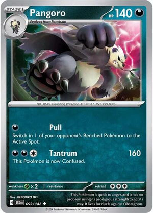 Pokemon TCG - SV07: Stellar Crown - Pangoro - 093/142