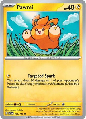 Pokemon TCG - SV07: Stellar Crown - Pawmi - 056/142