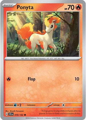 Pokemon TCG - SV07: Stellar Crown - Ponyta - 019/142