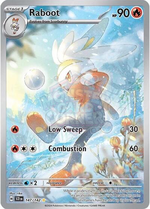 Pokemon TCG - SV07: Stellar Crown - Raboot - 147/142 - Holofoil