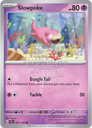 Pokemon TCG - SV07: Stellar Crown - Slowpoke - 057/142