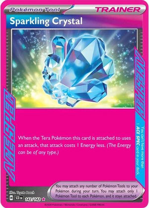 Pokemon TCG - SV07: Stellar Crown - Sparkling Crystal - 142/142 - Holofoil