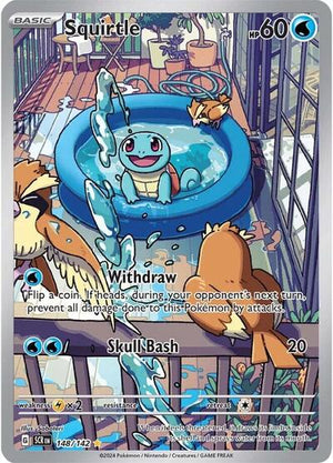 Pokemon TCG - SV07: Stellar Crown - Squirtle - 148/142 - Holofoil