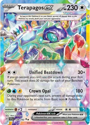 Pokemon TCG - SV07: Stellar Crown - Terapagos ex - 128/142 - Holofoil