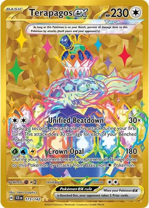 Pokemon TCG - SV07: Stellar Crown - Terapagos ex - 173/142 - Holofoil