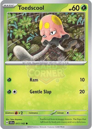 Pokemon TCG - SV07: Stellar Crown - Toedscool - 017/142