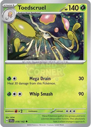 Pokemon TCG - SV07: Stellar Crown - Toedscruel - 018/142