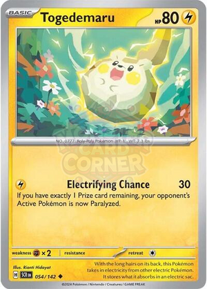 Pokemon TCG - SV07: Stellar Crown - Togedemaru - 054/142