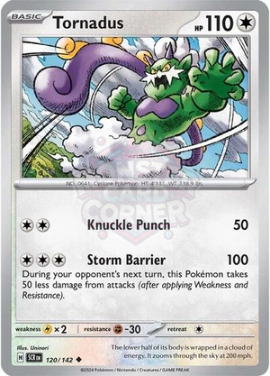 Pokemon TCG - SV07: Stellar Crown - Tornadus - 120/142 - Reverse Holofoil