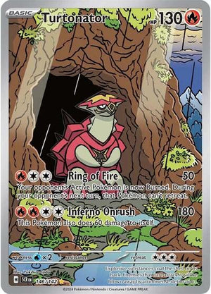 Pokemon TCG - SV07: Stellar Crown - Turtonator - 146/142 - Holofoil