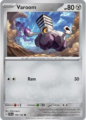 Pokemon TCG - SV07: Stellar Crown - Varoom - 108/142