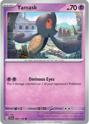 Pokemon TCG - SV07: Stellar Crown - Yamask - 062/142