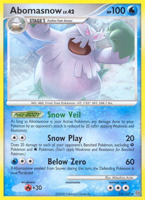 Pokemon TCG - Stormfront - Abomasnow - 12/100